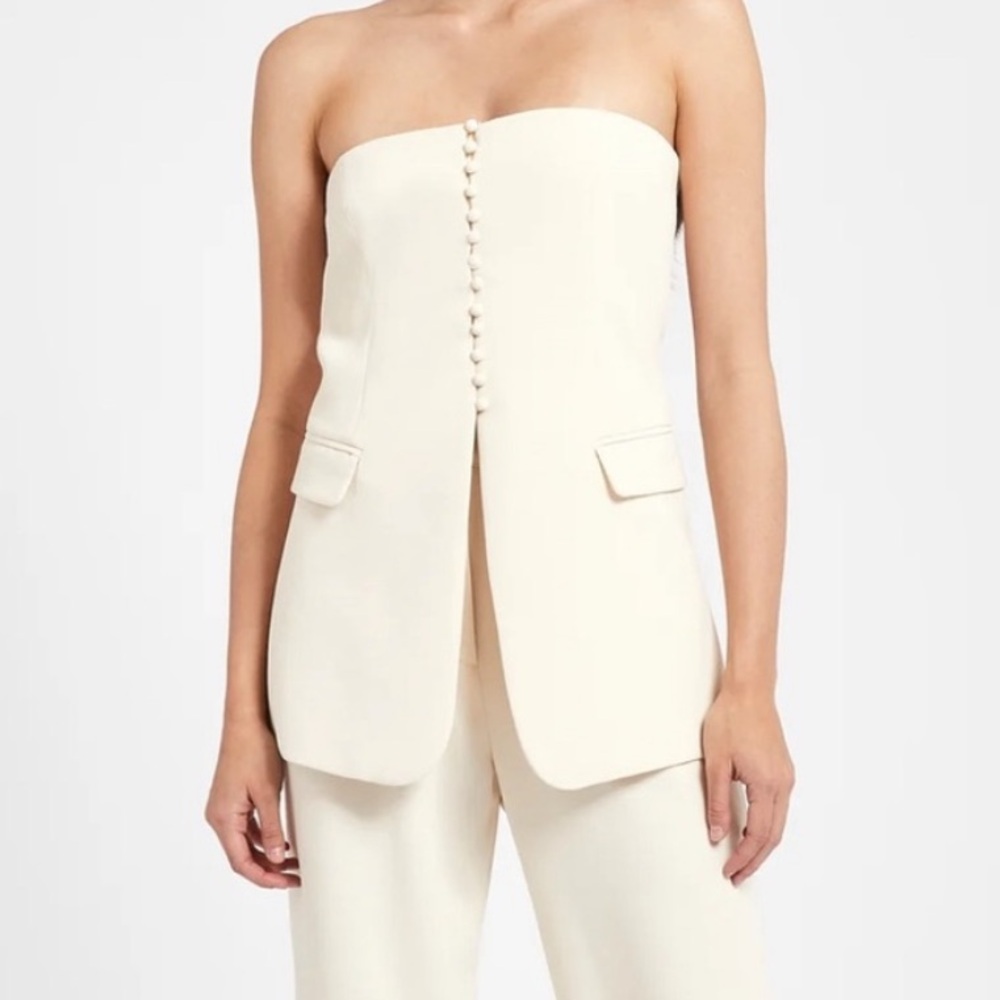 Boa strapless tailored corset top